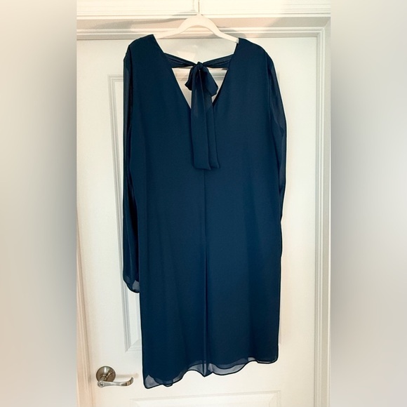 INC Bow-Back Blue Shift Dress Sz. XL- New without tags - Picture 4 of 5